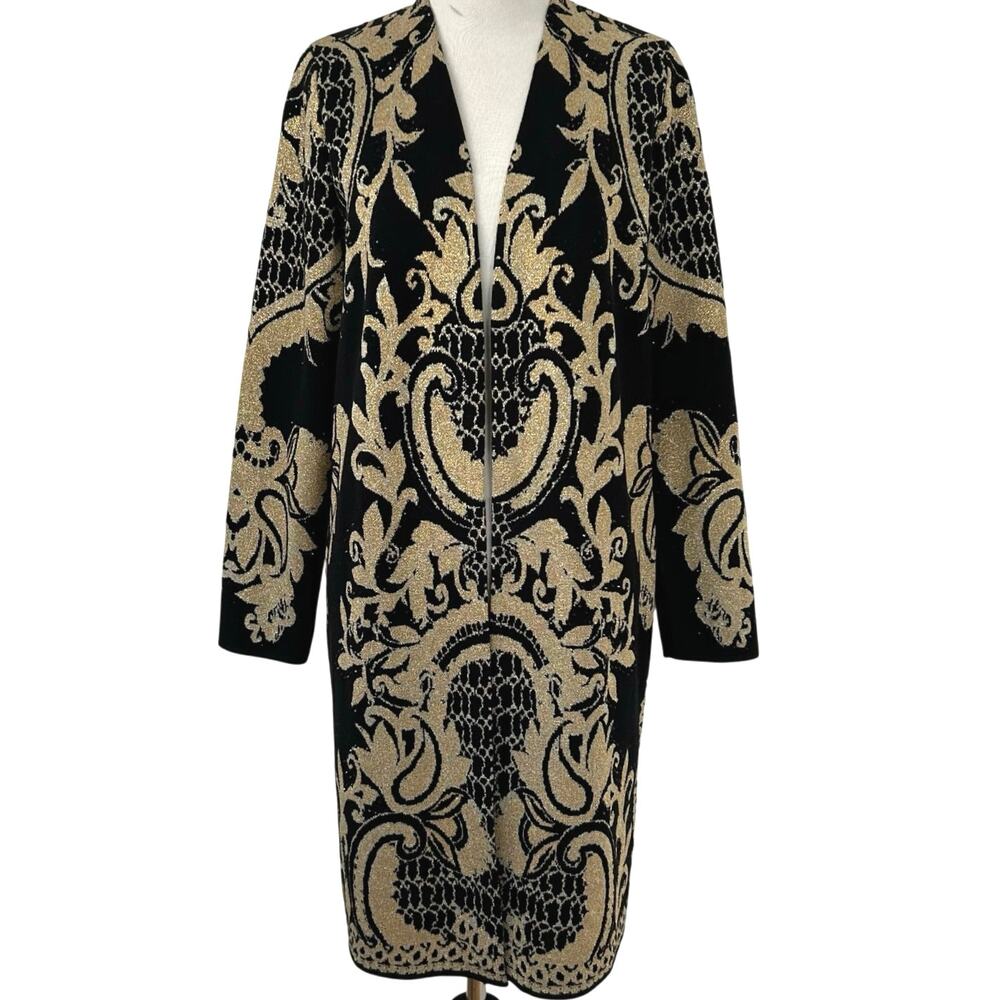 Elegant Black and Gold Women's Sweater